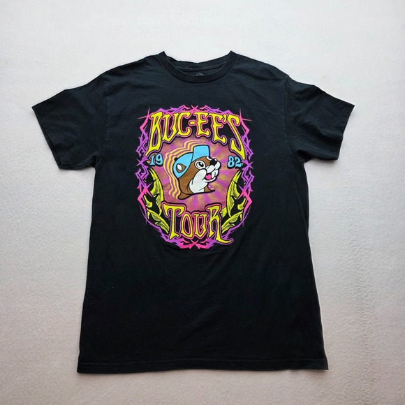 BUC-EE'S Other - Buc-ee's‎ Tour Mens M Black Tee Shirt 1982-2021